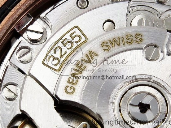 0125 SunProtective Day Date 40 RG JDF 904L Steel Brown Textured Stick Dial on President Bracelet VR3255 V3 (Gain Weight) 1359